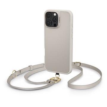 iPhone 16 Pro Spigen Cyrill Kajuk Classic Charm Mag Hülle mit Riemen - Creme