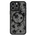 iPhone 16 Pro Stilvolle magnetische Schutzhülle - Tinte Blumen