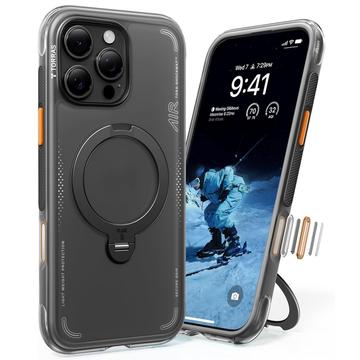 iPhone 16 Pro Torras Ostand Q3 Air MagSafe Hülle - Schwarz