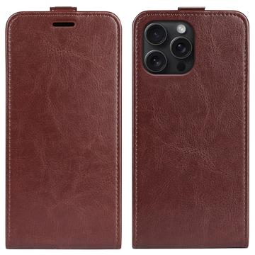 iPhone 16 Pro Vertikale Flip Hülle - Braun