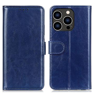 iPhone 16 Pro Wallet Schutzhülle mit Magnetverschluss - dunkelblau
