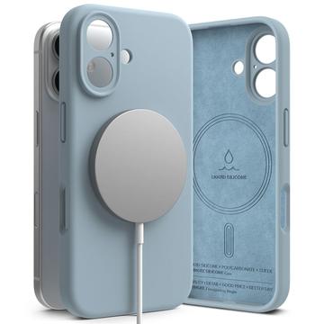 iPhone 16 Ringke Liquid Silicone MagSafe Hülle - Blau
