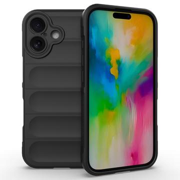 iPhone 16 Rugged TPU Hülle - Schwarz
