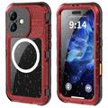 iPhone 16 Shellbox M Serie IP68 Wasserdichtes Hülle - Taucherschutz mit MagSafe Kompatibilität - Rot
