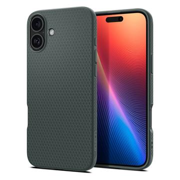 iPhone 16 Spigen Liquid Air TPU Hülle - Dunkel Grün