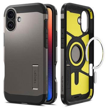 iPhone 16 Spigen Tough Armor Mag Hülle - Gunmetal