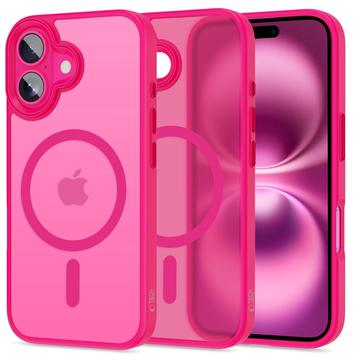iPhone 16 Tech-Protect Magmat Hülle - MagSafe-kompatibel - Leuchtendes Pink