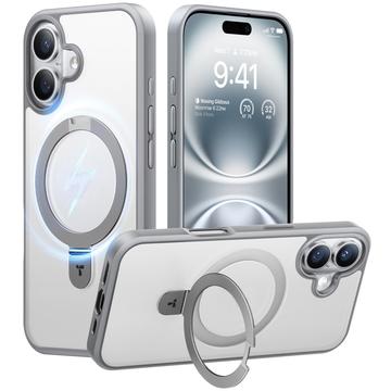 iPhone 16 Torras Guardian Ostand MagSafe Hülle - Titangrau
