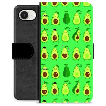 iPhone 16e Premium Schutzhülle mit Geldbörse - Avocado Muster