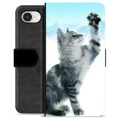 iPhone 16e Premium Schutzhülle mit Geldbörse - Katze