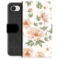 iPhone 16e Premium Schutzhülle mit Geldbörse - Blumen