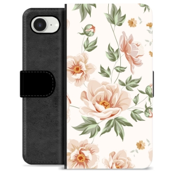 iPhone 16e Premium Schutzhülle mit Geldbörse - Blumen