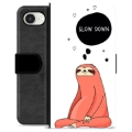 iPhone 16e Premium Schutzhülle mit Geldbörse - Slow Down