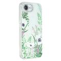 iPhone 16e Frühling galvanisiert IMD Hybrid Hülle mit Kamera Schutz - Grüne Blumen