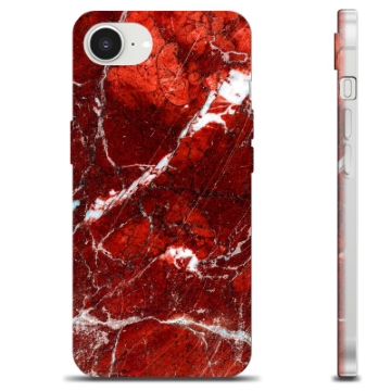 iPhone 16e TPU Hülle - Roter Marmor