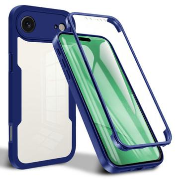iPhone 17 Air 360 Schutz Hülle - Blau / Durchsichtig