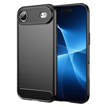 iPhone 17 Air Gebürstete TPU Hülle - Karbonfaser