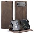iPhone 17 Air Caseme 013 Serie Schutzhülle mit Geldbörse - Kaffee