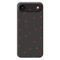 iPhone 17 Air TPU-Hülle mit Kirschmuster - Schwarz