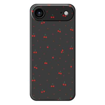 iPhone 17 Air TPU-Hülle mit Kirschmuster - Schwarz