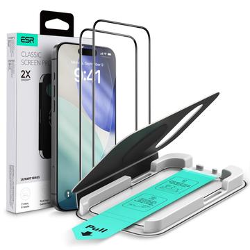 iPhone 17 Air ESR UltraFit Panzerglas - 9H, 0.3mm - Schwarzer Rand