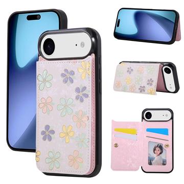 iPhone 17 Air Hülle mit Blumendruck und RFID-Kartenhalter - Blumen