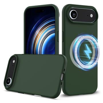 iPhone 17 Air Liquid Silikonhülle - MagSafe-kompatibel - Dunkel Grün