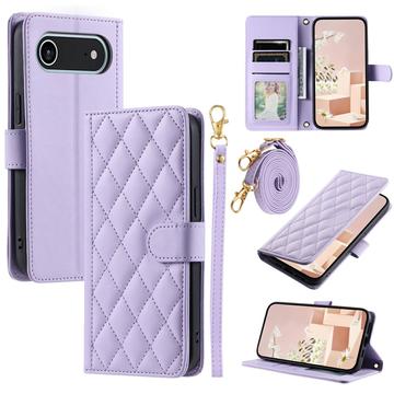 iPhone 17 Air Luxus Gesteppte Wallet Hülle