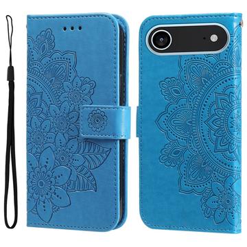 iPhone 17 Air Mandala Serie Wallet Hülle - Blau