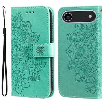 iPhone 17 Air Mandala Serie Wallet Hülle - Grün