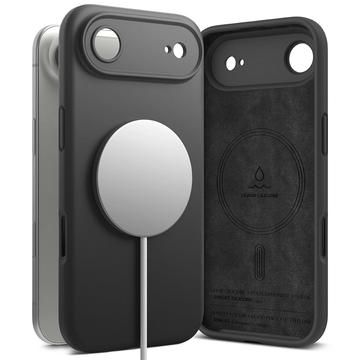 iPhone 17 Air Ringke Liquid Silicone MagSafe Hülle - Schwarz