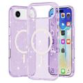 iPhone 17 Air Stylish Glitter Serie Hybrid Hülle - MagSafe-kompatibel - Purpur