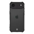 iPhone 17 Air Tactical Quantum Stealth Hülle mit verstärkten Ecken - Klar / Schwarz