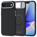 iPhone Air Tech-Protect Ion Carbon-Kunststoffhülle - MagSafe-kompatibel - Schwarz / Silber