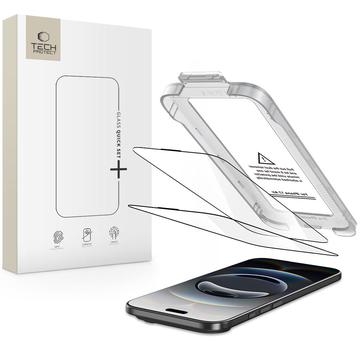 iPhone 17 Air Tech-Protect Quick Set+ 2er-Pack Panzerglas - Klar