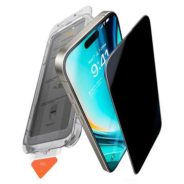 iPhone 17 Air Torras GlassGo Privatsphäre Panzerglas mit Auto-Align Rahmen