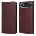 iPhone 17 Air Wallet Hülle mit Ständer - Braun