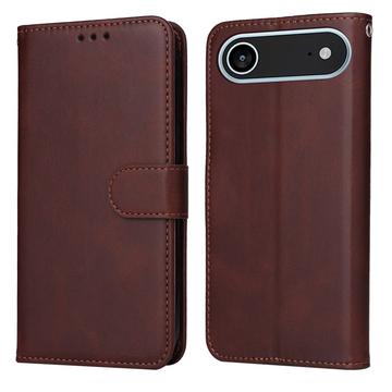 iPhone 17 Air Wallet Hülle mit Ständer - Braun
