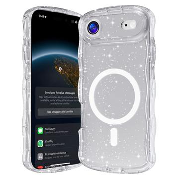 iPhone 17 Air Wave-Edge Laser Glitter MagSafe Hülle