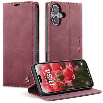 iPhone 17 Caseme 013 Serie Schutzhülle mit Geldbörse - Weinrot