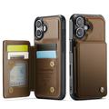iPhone 17 Caseme C22 Hülle RFID Kartenetui - Braun