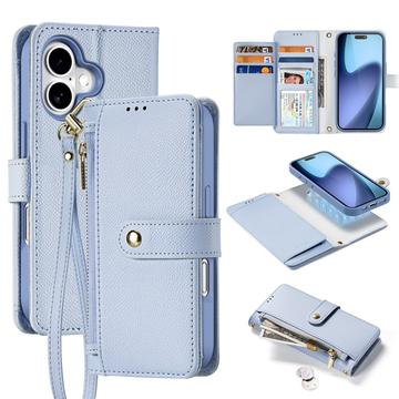iPhone 17 Dux Ducis Lawa Brieftaschen-Lederhülle mit Magnetabdeckung - Baby Blau
