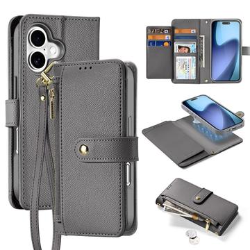 iPhone 17 Dux Ducis Lawa Brieftaschen-Lederhülle mit Magnetabdeckung - Grau