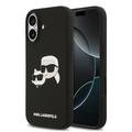 iPhone 17 Karl Lagerfeld Double Heads MagSafe Flüssiges Silikongehülle