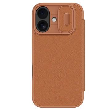iPhone 17 Nillkin Qin Pro Flip Hülle - Braun