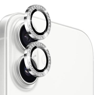 iPhone 17 Northjo Strass Kamera Objektivschutz Set - Silber