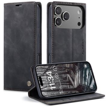 iPhone 17 Pro Caseme 013 Serie Schutzhülle mit Geldbörse - Schwarz
