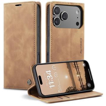 iPhone 17 Pro Caseme 013 Serie Schutzhülle mit Geldbörse - Braun