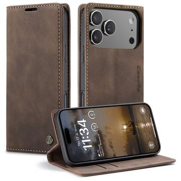 iPhone 17 Pro Caseme 013 Serie Schutzhülle mit Geldbörse - Kaffee