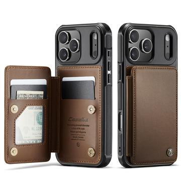 iPhone 17 Pro Caseme C22 Hülle RFID Kartenetui - Braun